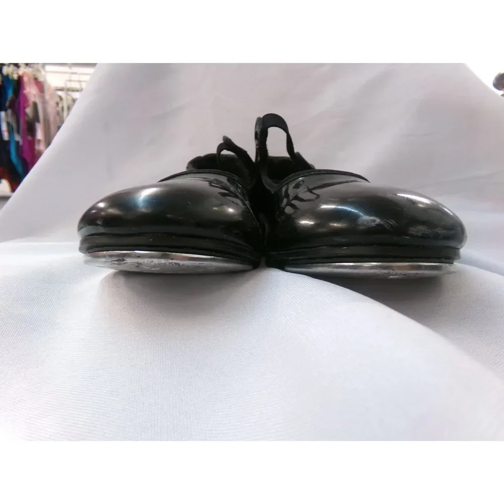 Pre-Owned Dance Tap Shoes Capezio Big Kids 2M Tyette Man Made Elastic Student